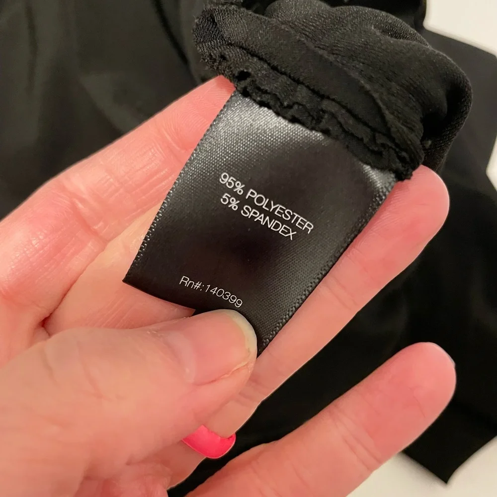 Norma Kamali Brand Women's XL Black Shirred Waist Jumpsuit Wide Leg Pant - Picture 8 of 11